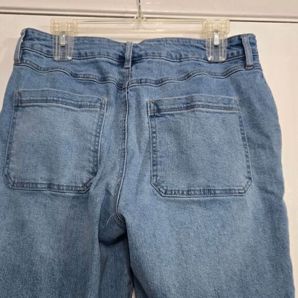 Forever 21 Patchwork Straight-Leg Jeans size 30 - Picture 10 of 13